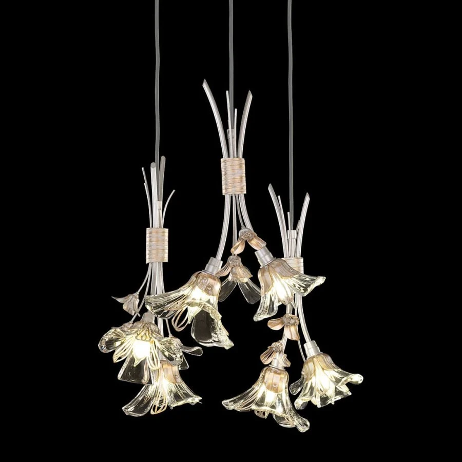 Fine Art Handcrafted Lighting Azu 6 Light 22" Wide Crystal Multi Light Pendant - Image 1