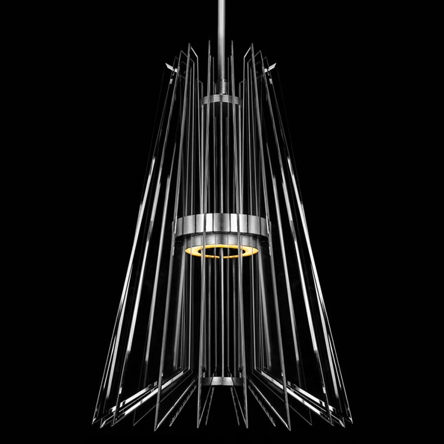 Fine Art Handcrafted Lighting Newton 24" Wide LED Crystal Chandelier - Image 1