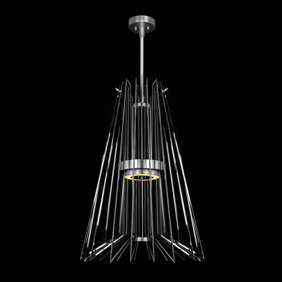 Fine Art Handcrafted Lighting Newton 24" Wide LED Crystal Chandelier - Image 2