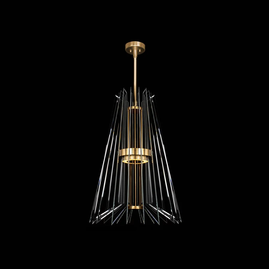 Fine Art Handcrafted Lighting Newton 24" Wide LED Crystal Chandelier - Image 3
