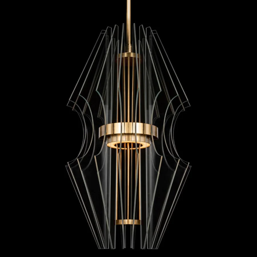 Fine Art Handcrafted Lighting Newton 21" Wide LED Crystal Chandelier - Image 1