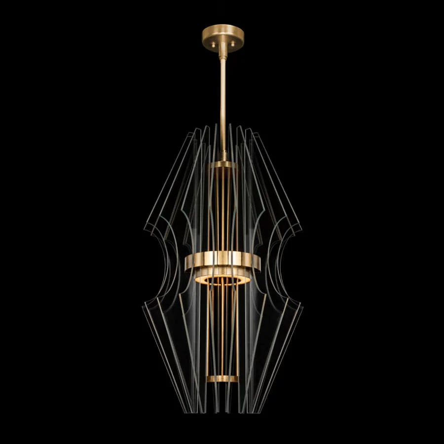 Fine Art Handcrafted Lighting Newton 21" Wide LED Crystal Chandelier - Image 2