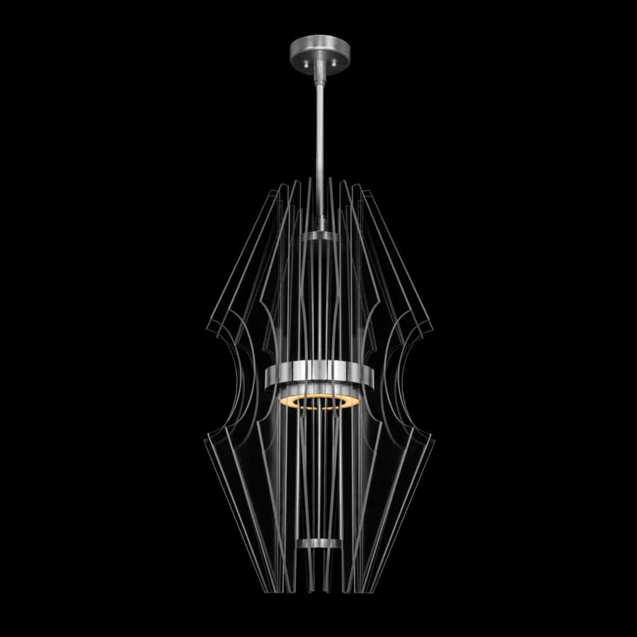 Fine Art Handcrafted Lighting Newton 21" Wide LED Crystal Chandelier - Image 3