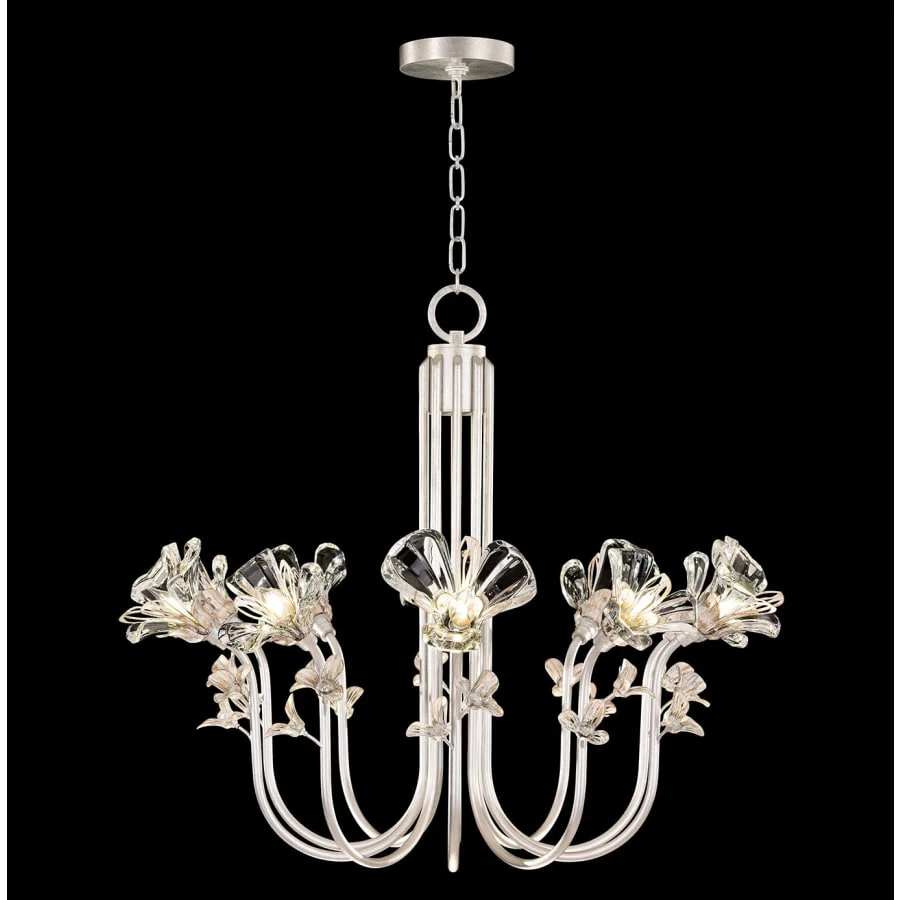 Fine Art Handcrafted Lighting Azu 10 Light 36" Wide Crystal Abstract Chandelier - Image 2