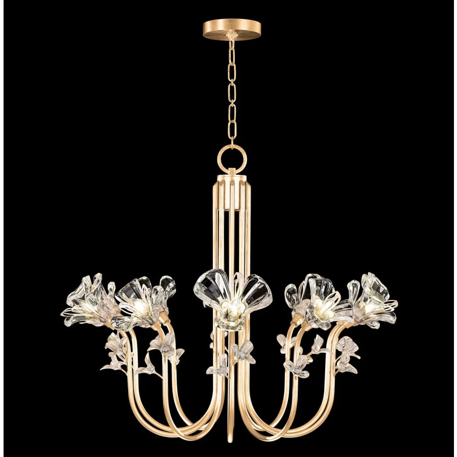 Fine Art Handcrafted Lighting Azu 10 Light 36" Wide Crystal Abstract Chandelier - Image 3