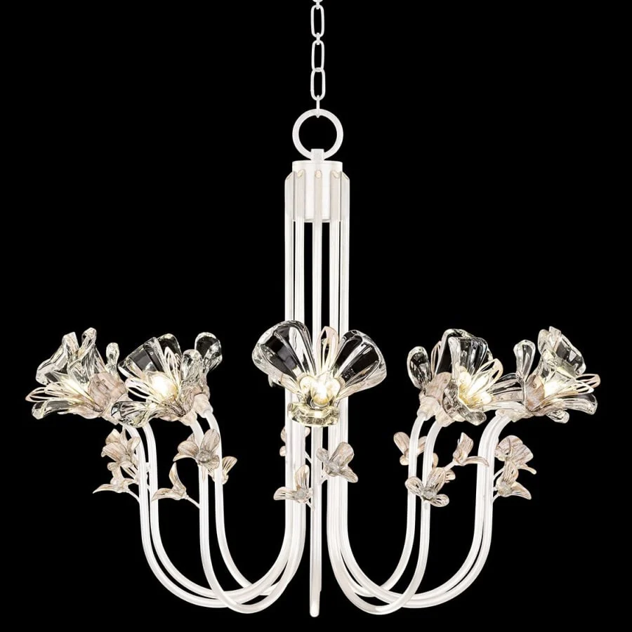 Fine Art Handcrafted Lighting Azu 10 Light 36" Wide Crystal Abstract Chandelier - Image 1