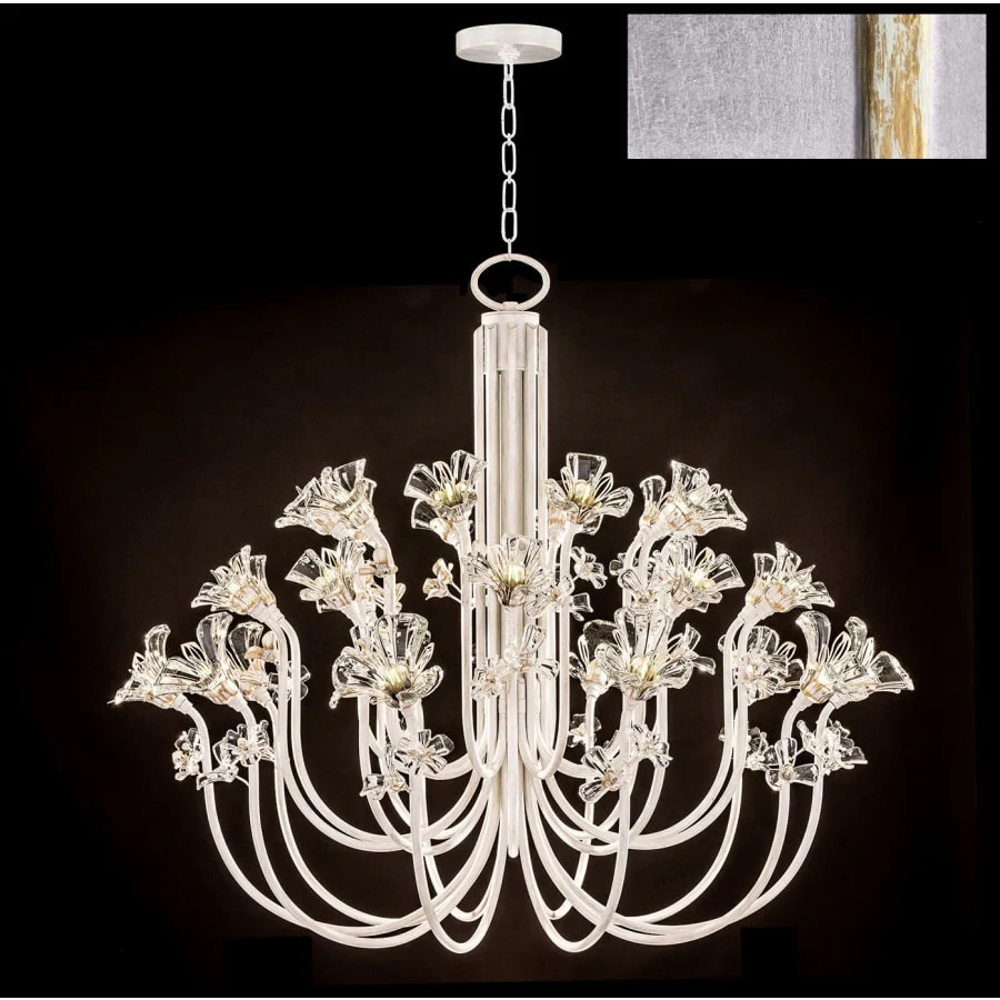 Fine Art Handcrafted Lighting Azu 30 Light 57" Wide Crystal Abstract Chandelier - Image 2