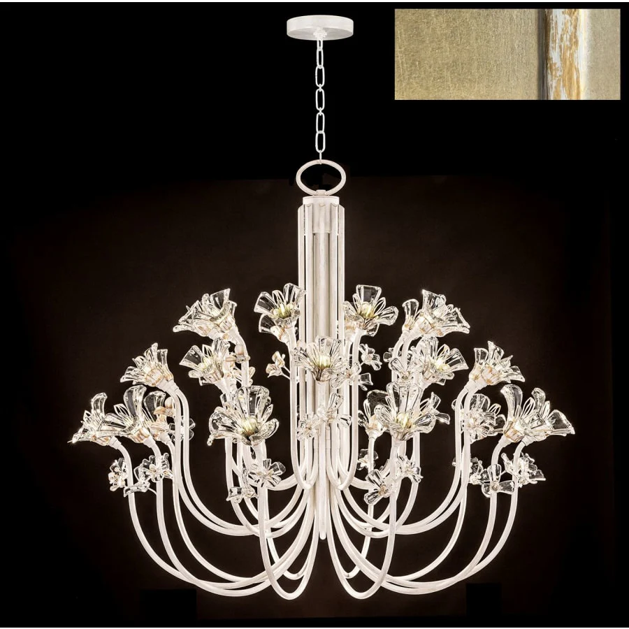 Fine Art Handcrafted Lighting Azu 30 Light 57" Wide Crystal Abstract Chandelier - Image 3