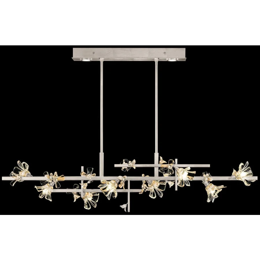 Fine Art Handcrafted Lighting Azu 10 Light 65" Wide Crystal Linear Pendant - Image 2
