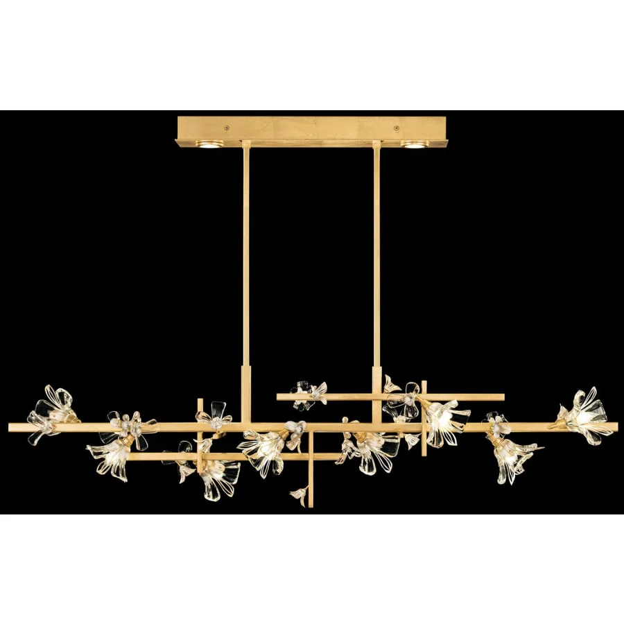 Fine Art Handcrafted Lighting Azu 10 Light 65" Wide Crystal Linear Pendant - Image 3