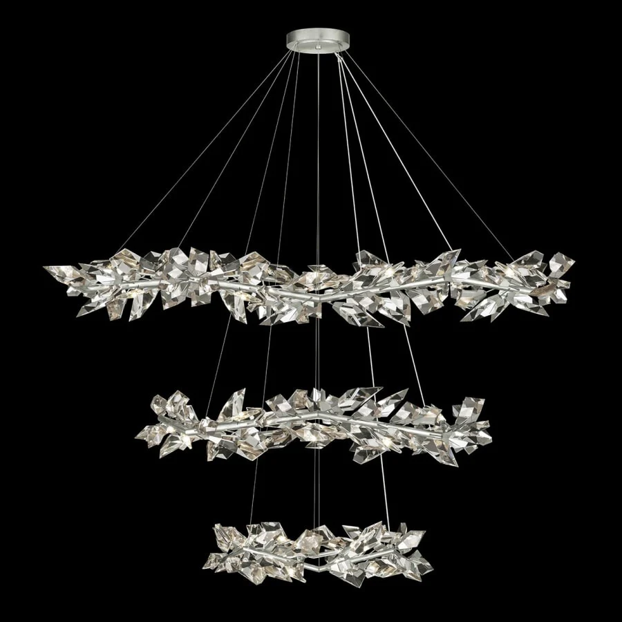 Fine Art Handcrafted Lighting Foret 35 Light 71" Wide Crystal Ring Chandelier - Image 2