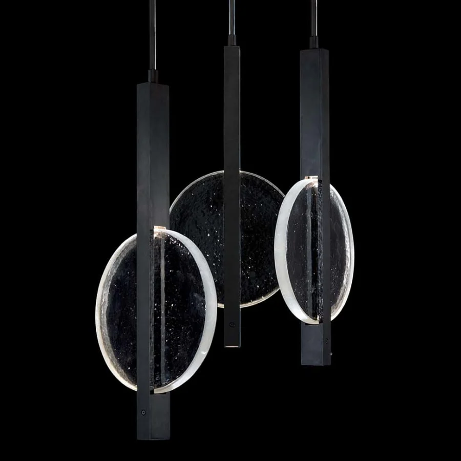 Fine Art Handcrafted Lighting Selene 6 Light 16" Wide LED Multi Light Pendant with Shades - Image 1