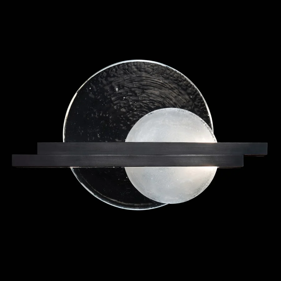 Fine Art Handcrafted Lighting Selene 2 Light 13" Tall LED Wall Sconce with Shade - Image 1