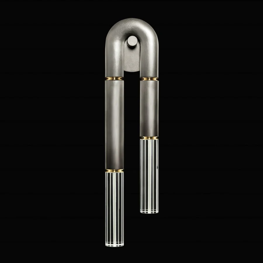 Fine Art Handcrafted Lighting Antonia 2 Light 28″ Tall LED Cylinder Wall Sconce
