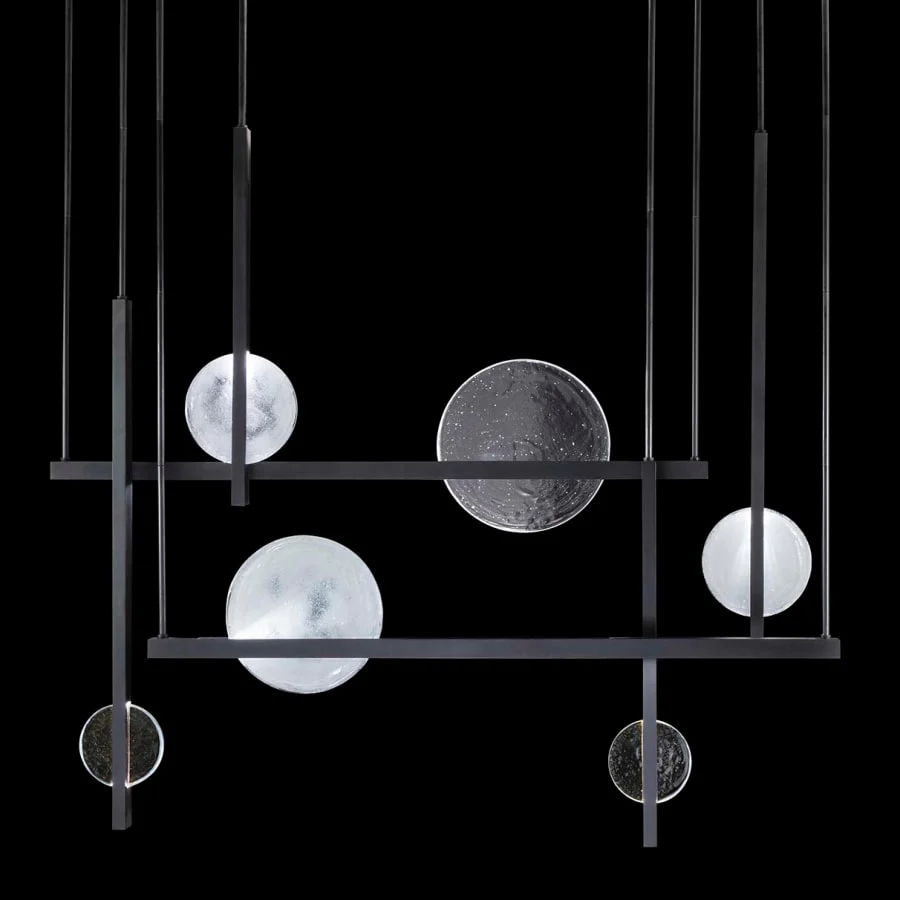 Fine Art Handcrafted Lighting Selene 10 Light 57" Wide LED Linear Pendant - Image 1