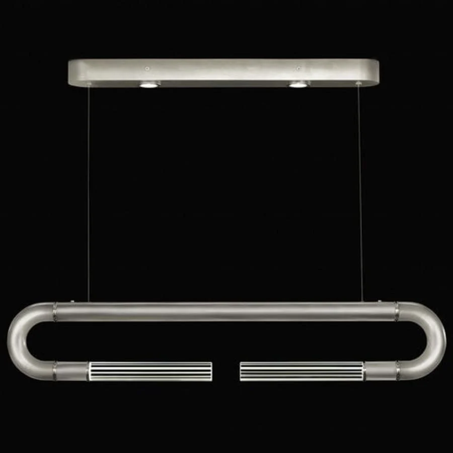 Fine Art Handcrafted Lighting Antonia 2 Light 52" Wide LED Crystal Linear Pendant - Image 1