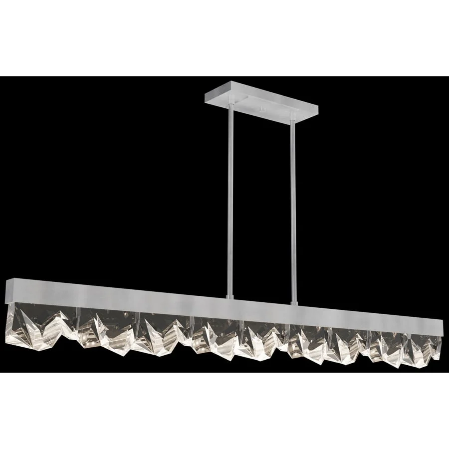 Fine Art Handcrafted Lighting Strata 55" Wide LED Crystal Linear Pendant - Image 2