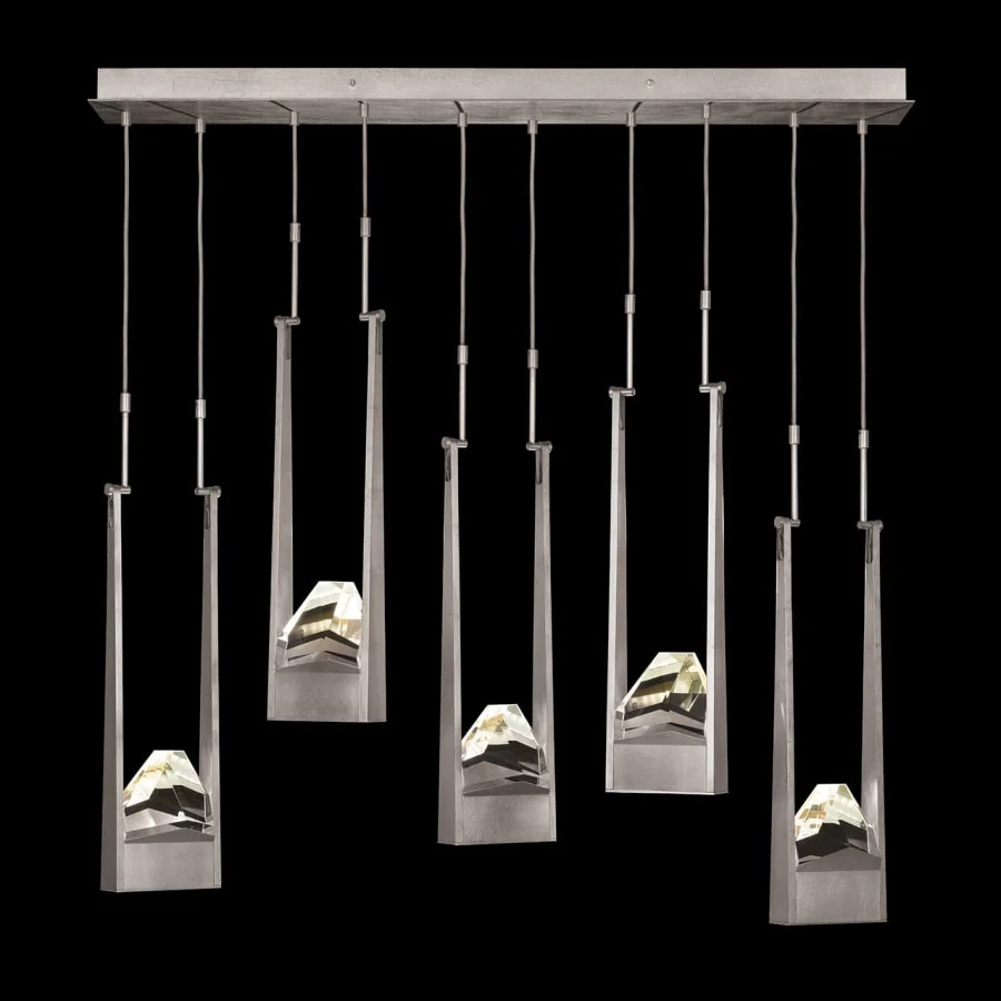 Fine Art Handcrafted Lighting Strata 50" Wide LED Abstract Multi Light Pendant - Image 2