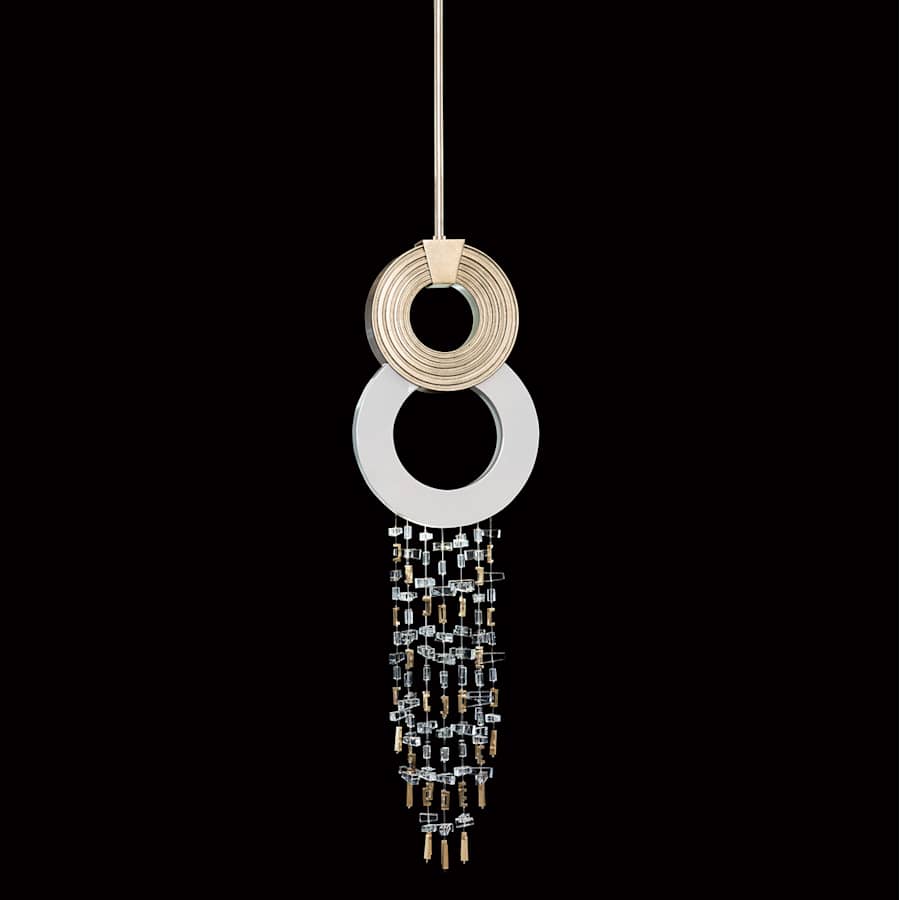 Fine Art Handcrafted Lighting Capri 11" Wide LED Crystal Mini Pendant - Image 1