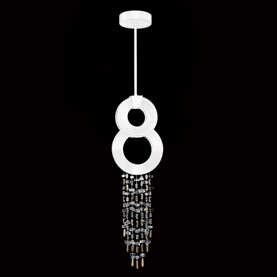 Fine Art Handcrafted Lighting Capri 11" Wide LED Crystal Mini Pendant - Image 3