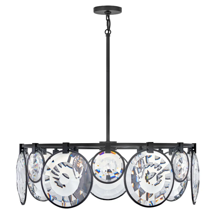 Fredrick Ramond Nala 7 Light 31" Wide Drum Pendant - Image 2