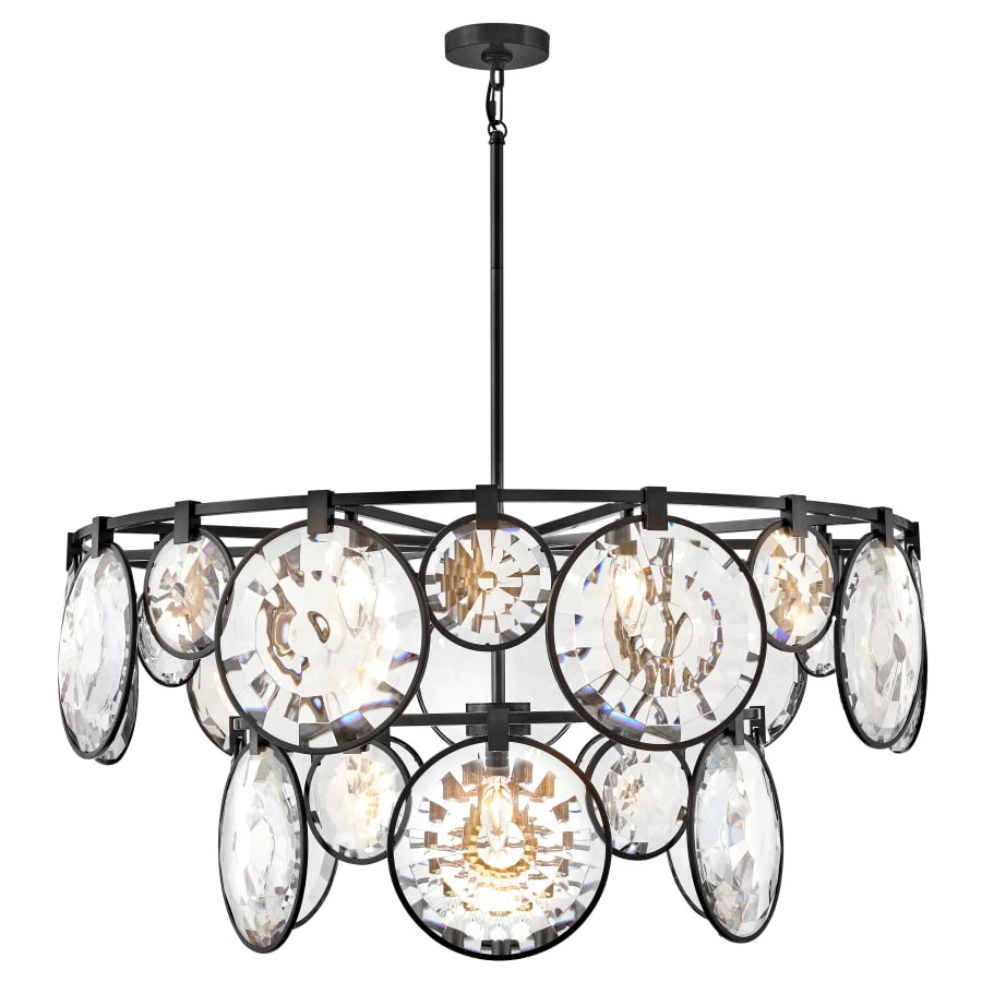 Fredrick Ramond Nala 15 Light 40" Wide Crystal Waterfall Chandelier - Image 2