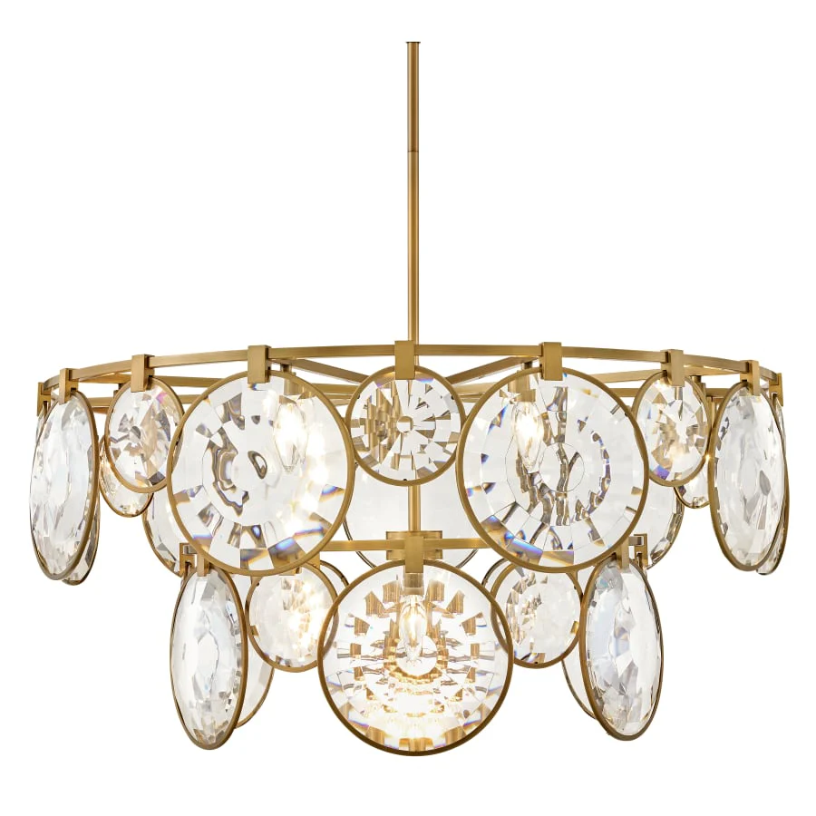 Fredrick Ramond Nala 15 Light 40" Wide Crystal Waterfall Chandelier - Image 1