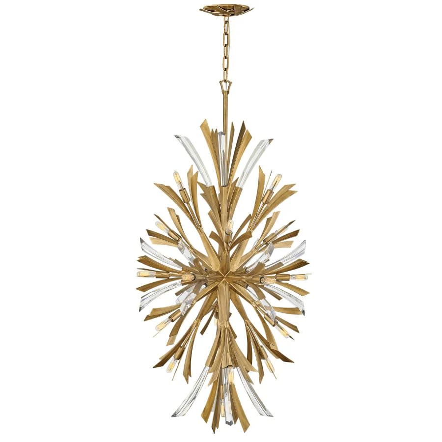 Fredrick Ramond Vida 19 Light 24" Wide Crystal Abstract Chandelier - Image 3