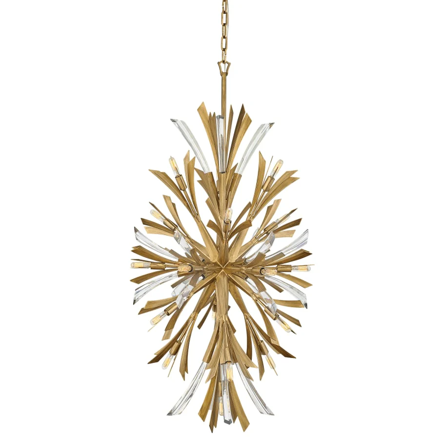 Fredrick Ramond Vida 19 Light 24" Wide Crystal Abstract Chandelier - Image 1