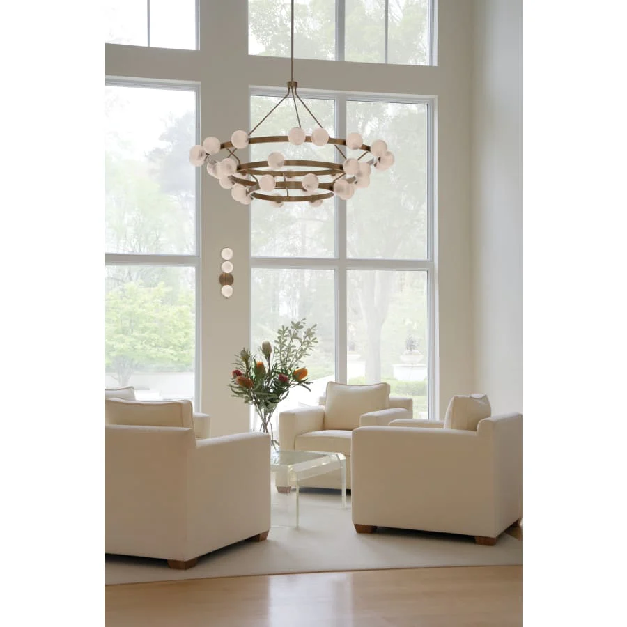 Fredrick Ramond Selene 36 Light 60" Wide Ring Chandelier - Image 2
