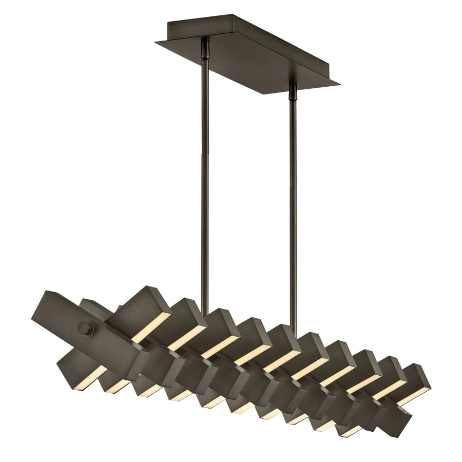 Fredrick Ramond Stitch 42" Wide LED Abstract Chandelier with Articulating LED Panels - Image 3