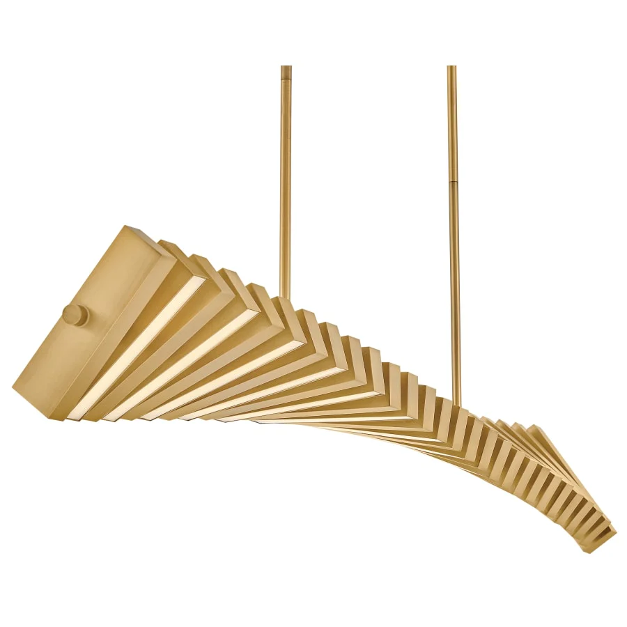 Fredrick Ramond Stitch 59" Wide LED Abstract Chandelier with Articulating LED Panels - Image 1