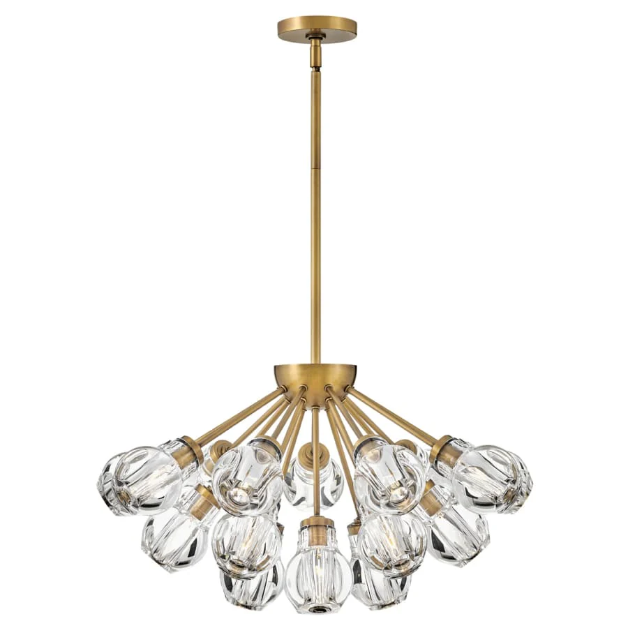 Fredrick Ramond Elise 19 Light 27" Wide Abstract Pendant - Image 3