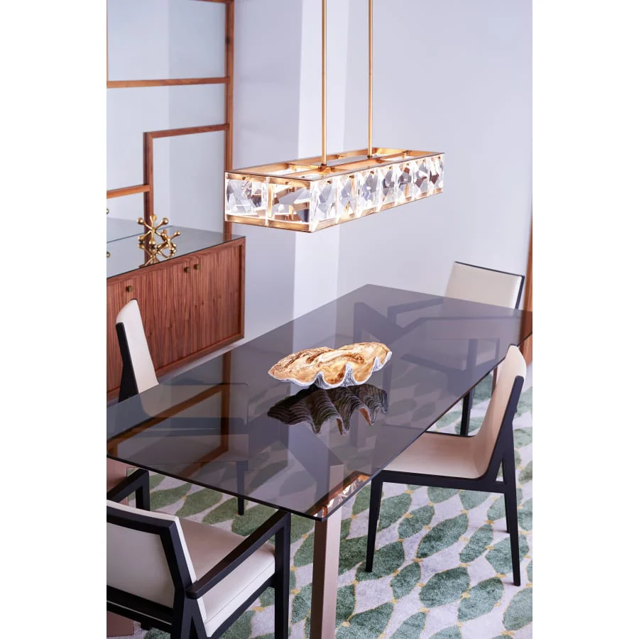 Fredrick Ramond Jolie 45" Wide LED Crystal Linear Chandelier - Image 2