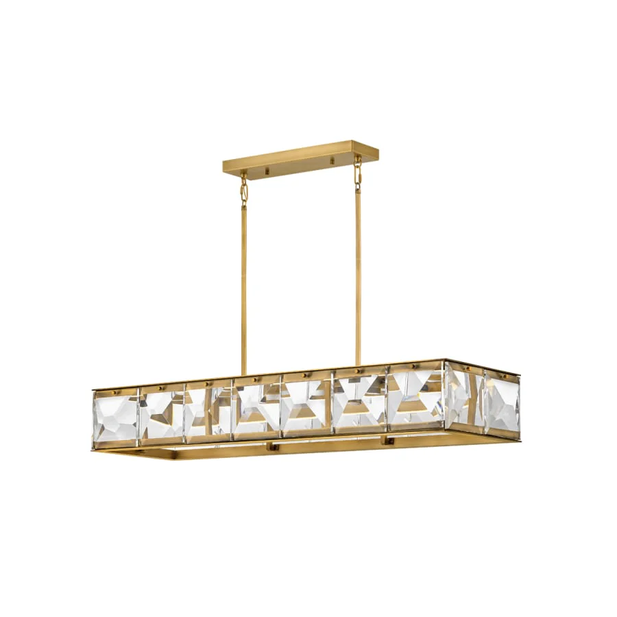 Fredrick Ramond Jolie 45" Wide LED Crystal Linear Chandelier - Image 1