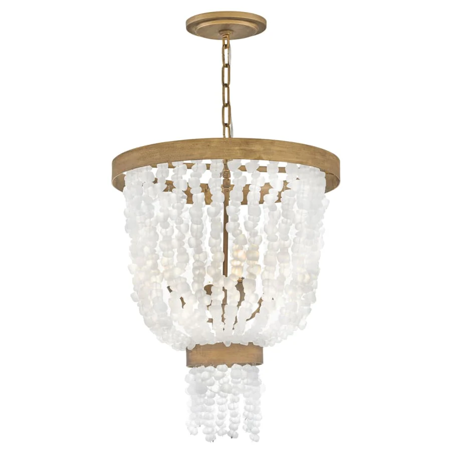 Fredrick Ramond Dune 4 Light 18" Wide Beaded Waterfall Chandelier - Image 2