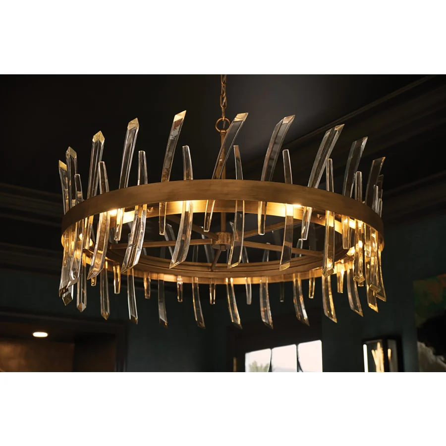Fredrick Ramond Revel 10 Light 36" Wide Crystal Drum Chandelier - Image 3