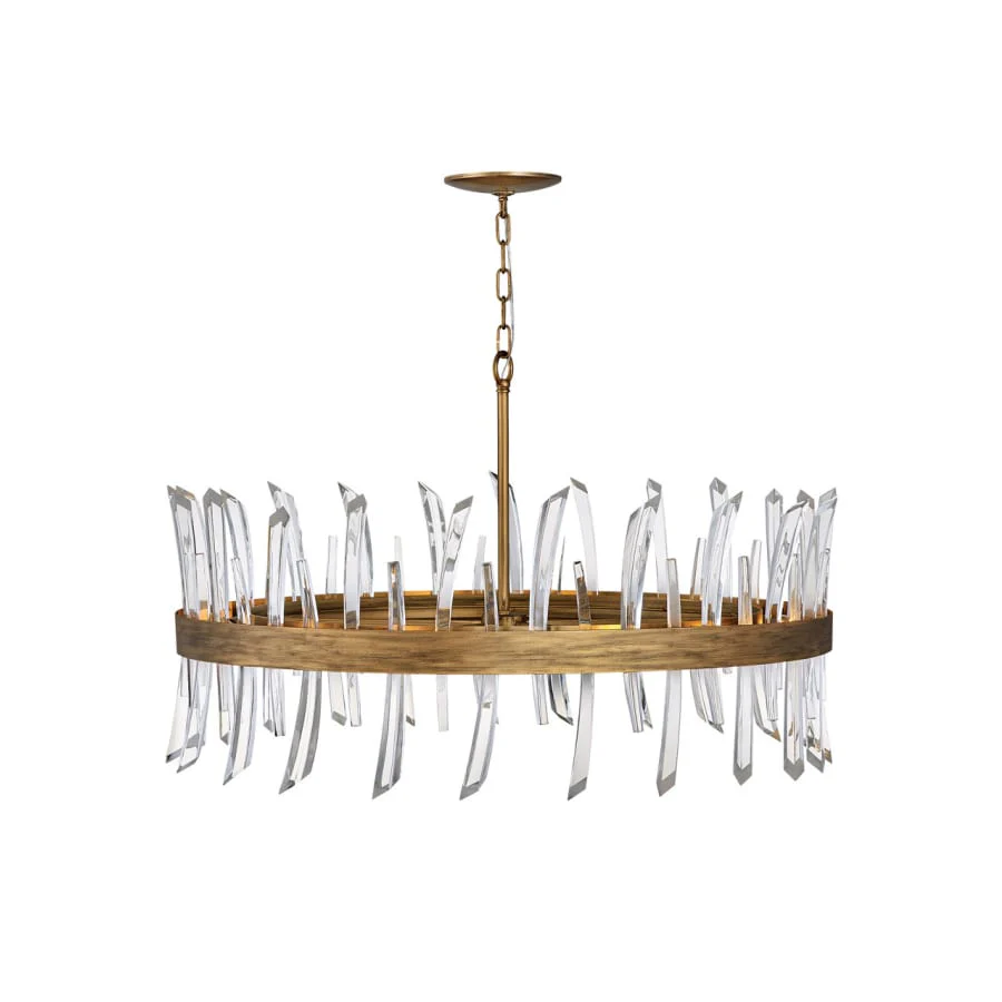 Fredrick Ramond Revel 10 Light 36" Wide Crystal Drum Chandelier - Image 1