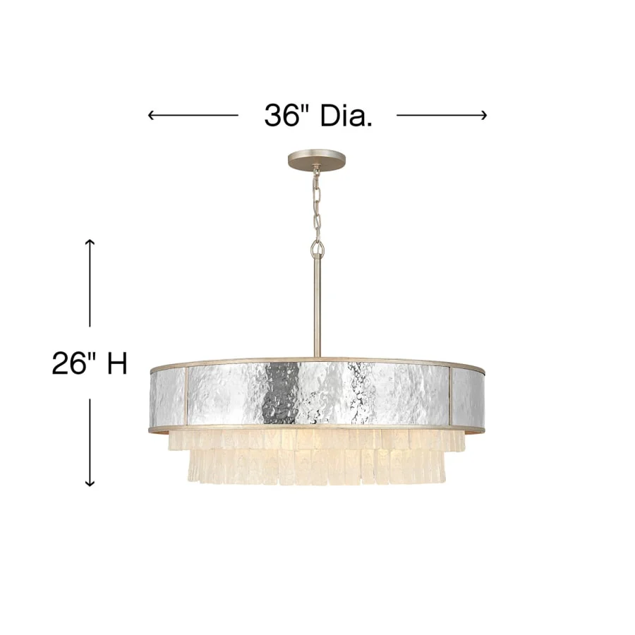 Fredrick Ramond Reverie 8 Light 36" Wide Crystal Drum Chandelier - Image 2