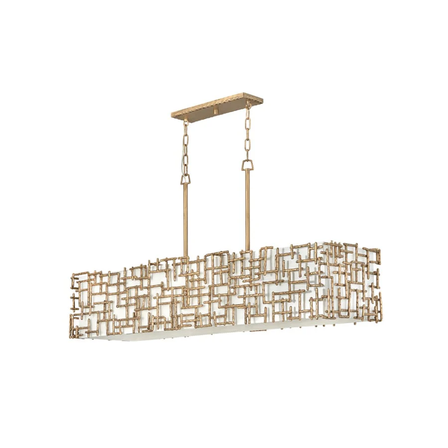 Fredrick Ramond Farrah 8 Light 48" Wide Linear Chandelier - Image 1