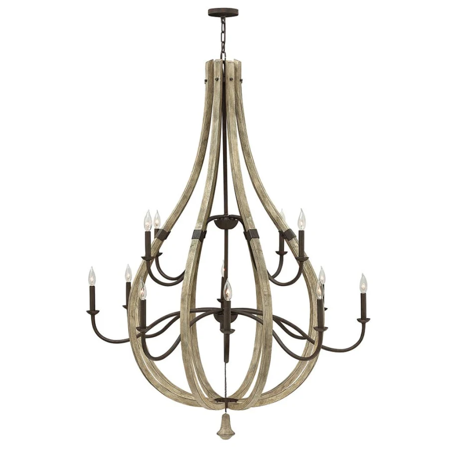 Fredrick Ramond 12 Light 2 Tier Chandelier from the Middlefield Collection - Image 1