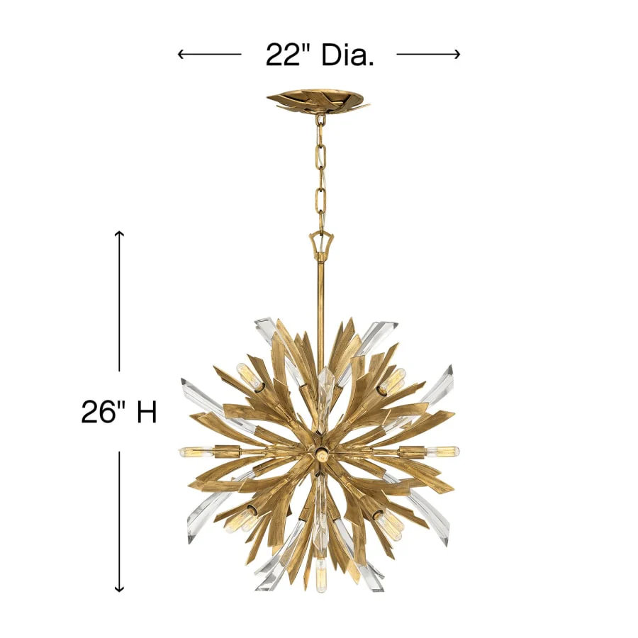Fredrick Ramond Vida 13 Light 22" Wide Abstract Chandelier - Image 2