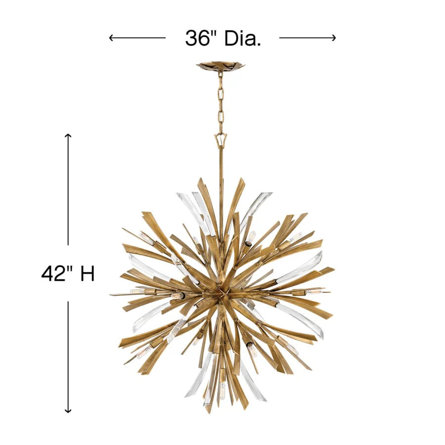 Fredrick Ramond Vida 13 Light 42" High Abstract Chandelier - Image 2