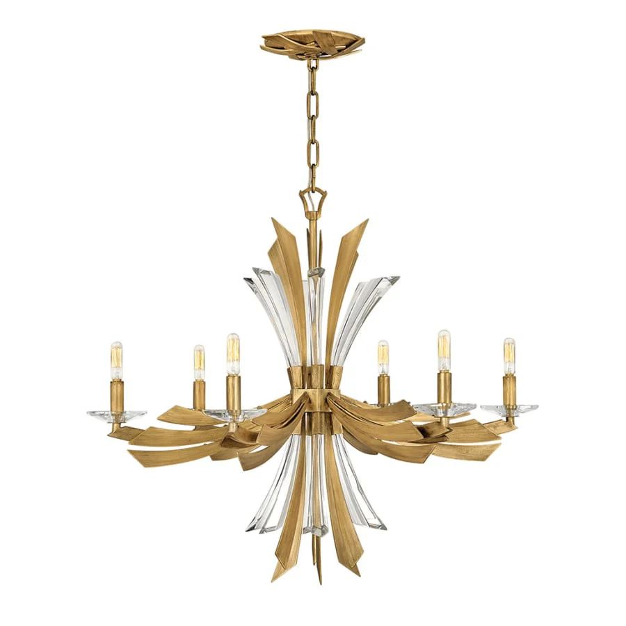 Fredrick Ramond Vida 6 Light 29" Wide Abstract Chandelier - Image 1