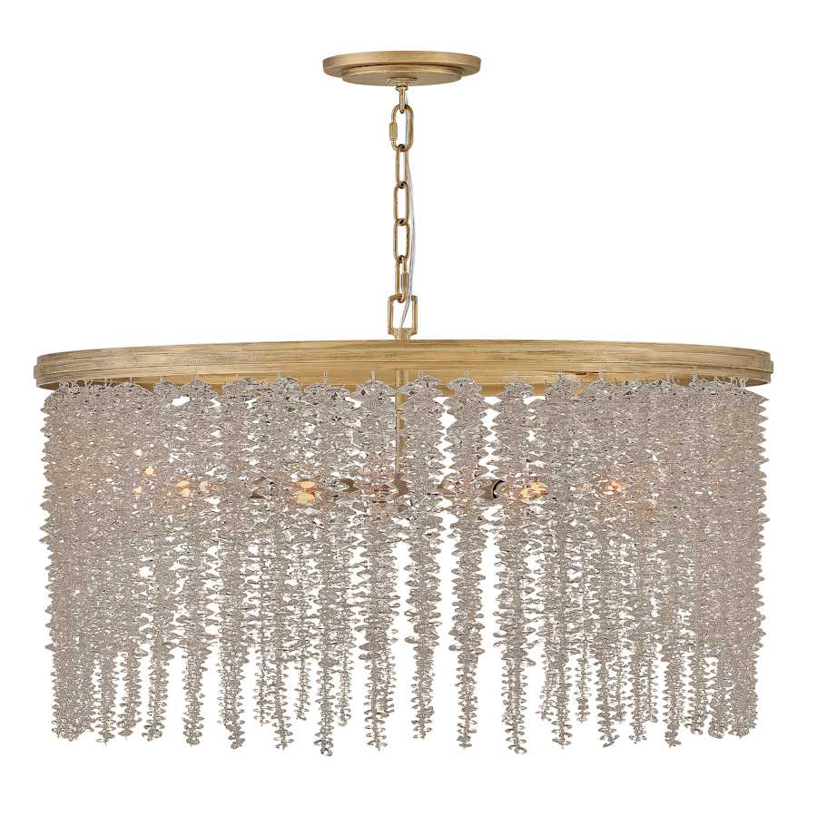 Fredrick Ramond Rubina 6 Light 30" Wide Crystal Drum Chandelier - Image 2