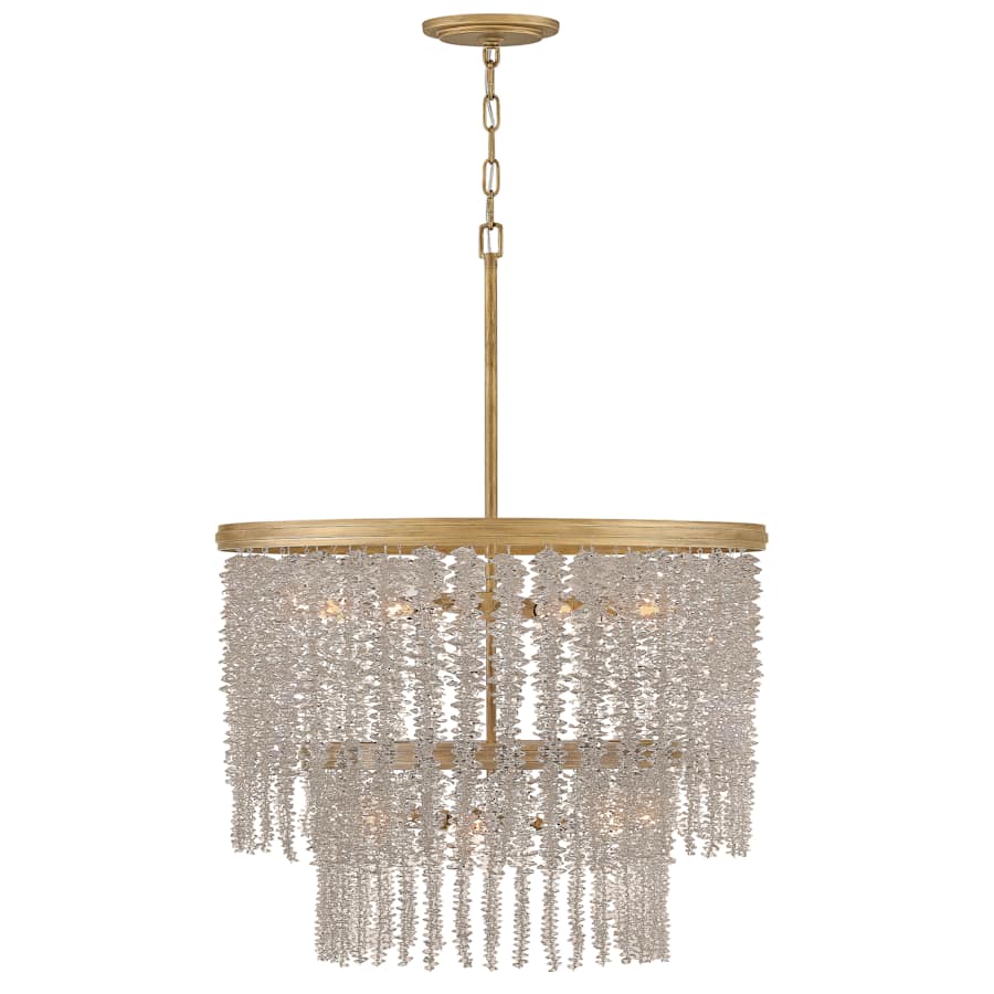 Fredrick Ramond Rubina 10 Light 26" Wide Crystal Waterfall Chandelier - Image 3