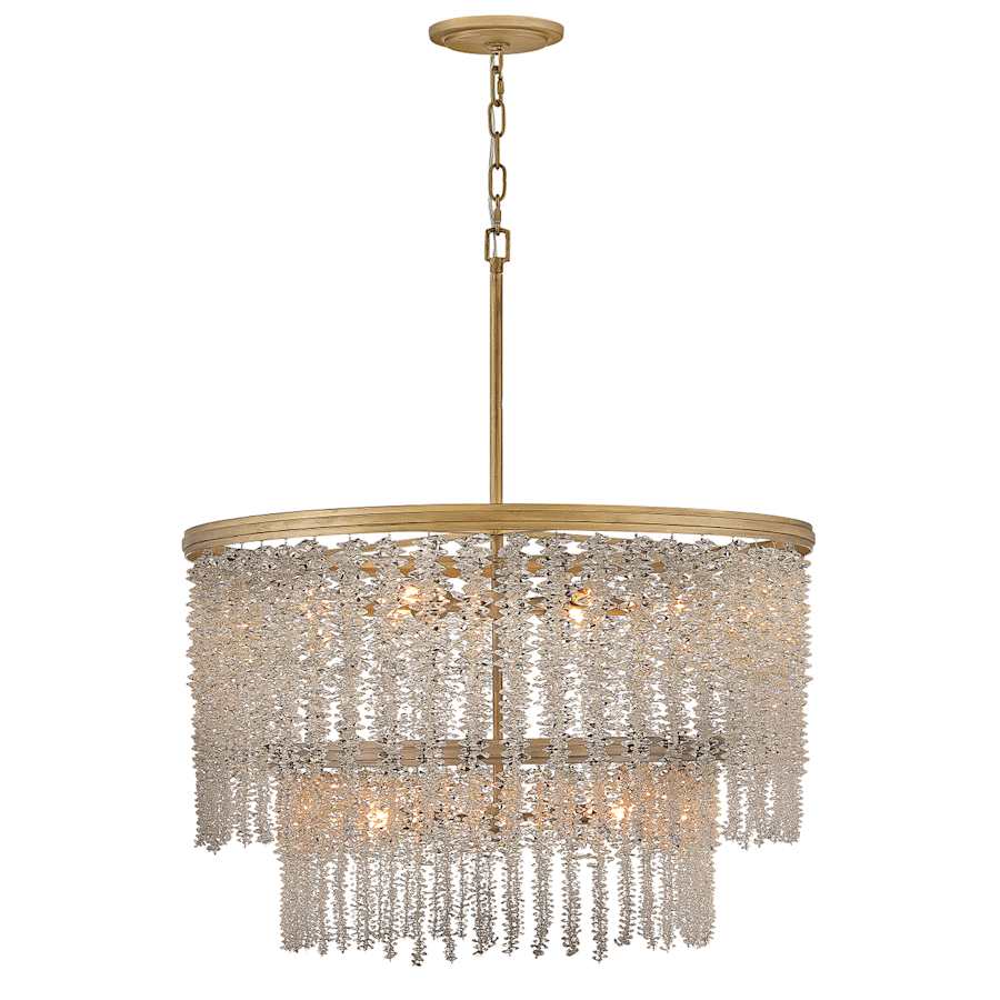 Fredrick Ramond Rubina 12 Light 30" Wide Crystal Waterfall Chandelier - Image 3