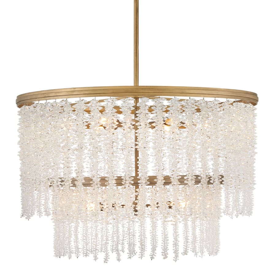 Fredrick Ramond Rubina 12 Light 30" Wide Crystal Waterfall Chandelier - Image 1