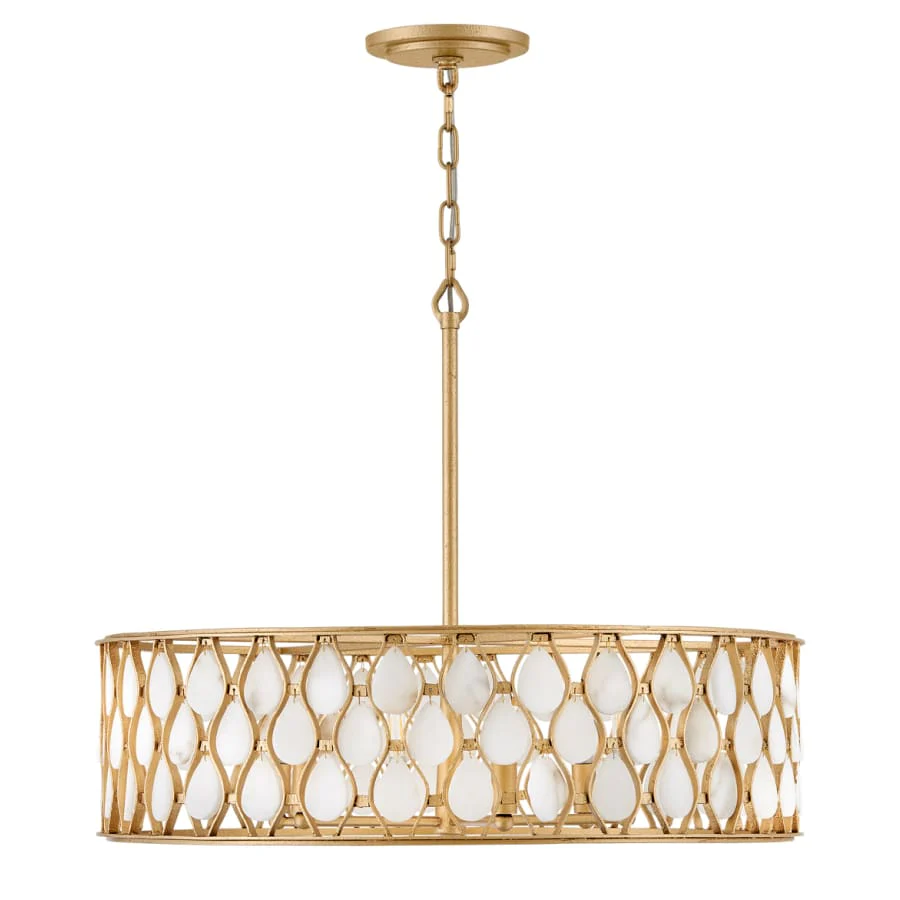 Fredrick Ramond Estie 6 Light 28" Wide Drum Chandelier - Image 3
