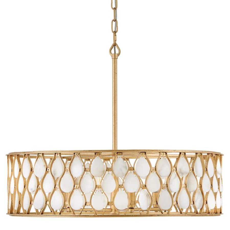 Fredrick Ramond Estie 6 Light 28" Wide Drum Chandelier - Image 1